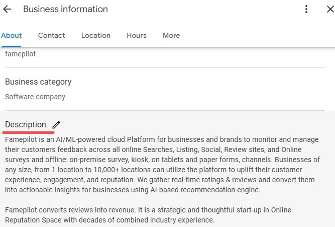 How Do I Optimize My Google Business Profile? (8 Must-Follow Steps) 5 - Famepilot Internet Private Ltd.