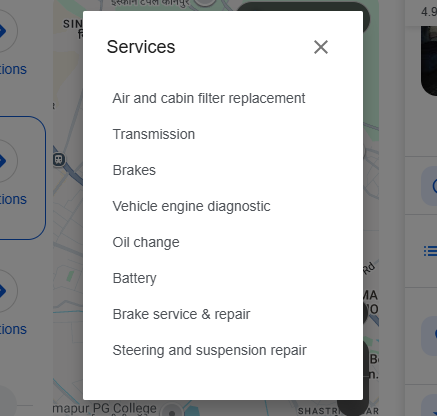 Role of COMPLETE Google Listings for Automobile Service Centers and Garages 4 - Famepilot Internet Private Ltd.