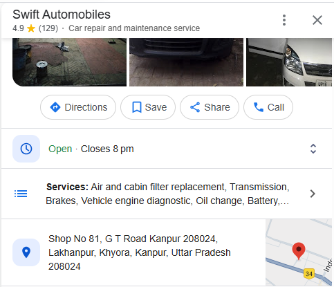 Role of COMPLETE Google Listings for Automobile Service Centers and Garages 2 - Famepilot Internet Private Ltd.