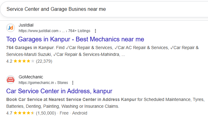 Role of COMPLETE Google Listings for Automobile Service Centers and Garages 3 - Famepilot Internet Private Ltd.